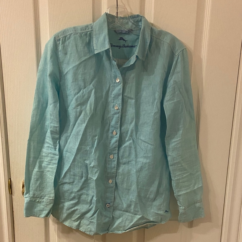 Tommy Bahama Men's Light Blue Casual Shirt